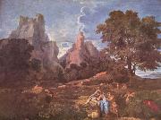 Nicolas Poussin Landschaft mit Polyphem France oil painting artist